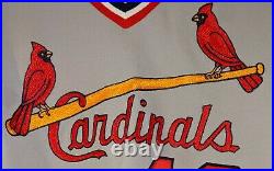 1990 Howard Hilton St. Louis Cardinals game used road jersey- AAB Jr mem. Patch