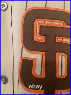 1990 san diego padres jersey / game used worn mark grant