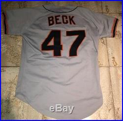 1990s ROD BECK SAN FRANCISCO GIANTS GAME USED JERSEY / LOA