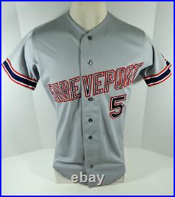 1990s Shreveport Captains #5 Game Used Grey Jersey DP08001
