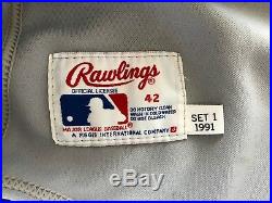 1991 Barry Bonds Game Worn Used & Signed Pirates Baseball Jersey