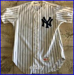 1991 Ny Yankees Rare Game Used Jersey Brien Taylor