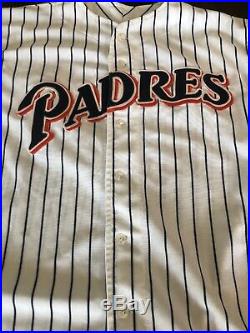 1991 SAN DIEGO PADRES game used / worn ERIC NOLTE FULL LOA CLASSIC JERSEY