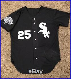1991 Sammy Sosa game used worn road jersey Chicago White Sox Cubs