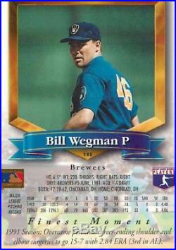 1992 Bill Wegman Milwaukee Brewers Game Used Spring Training Jersey Size 48