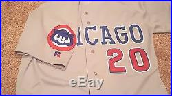 1992 Jerome Walton Chicago Cubs Game Worn Used Road Jersey (MEARS LOA) 1989 ROY