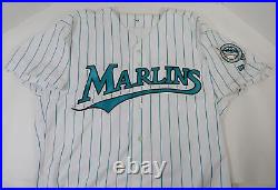 1993-02 Florida Marlins Blank Game Issued White Jersey 48 DP14315