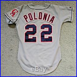1993 California Angels Luis Polonia Game Worn Jersey