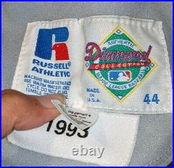 1993 Delino Deshields Montreal Expos game road jersey- 25th Anniversary patch