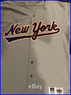 1993 Frank Tanana Game Worn/ Used New York Mets Jersey / Classic Jersey