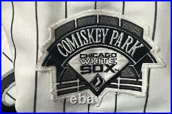 1993 Game Worn Used Hof Frank Thomas Chicago White Sox Home Pinstripe Jersey 50