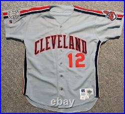 1993 Jessie Levis game used Cleveland Indians jersey Olin/Crews patch