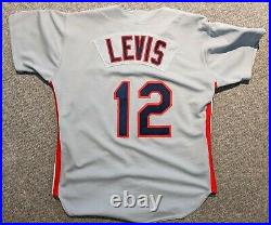 1993 Jessie Levis game used Cleveland Indians jersey Olin/Crews patch