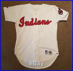 1993 Kenny Lofton Game Used Cleveland Indians Turn Back the Clock Jersey to 1954