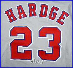 1994 Montreal Expos Mike Hardge #23 Game Issued Grey Jersey 125th Patch