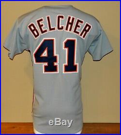 1994 Tim Belcher Game Worn Detroit Tigers Road Jersey #41 Russell Size 48