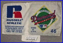 1995 Ned Yost Atlanta Braves game used road home jersey- 30th Anniv. Patch