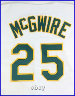 1996 Mark Mcgwire Game Used Oakland Athletics A's Jersey Grey Flannel Loa