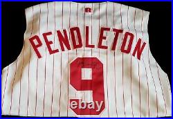 1997 Cincinnati Reds Terry Pendleton GAME USED Worn jersey Jackie Robinson