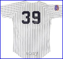 1997 Darryl Strawberry New York Yankees Signed Game Used Jersey Robinson Patch