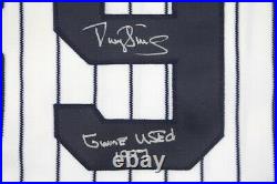 1997 Darryl Strawberry New York Yankees Signed Game Used Jersey Robinson Patch