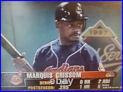 1997 Marquis Grissom Game Used World Series Jersey Cleveland Indians Chief Wahoo