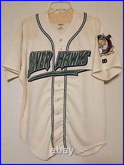 1997 South Bend Silver Hawks Minor League Baseball Game Used Home Jersey #35
