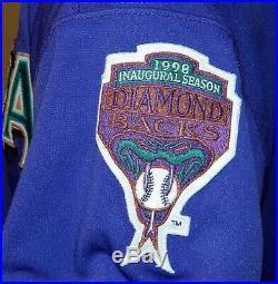 1998 Andy Fox Game Worn Arizona Diamondbacks Inaugural Road Jersey #6