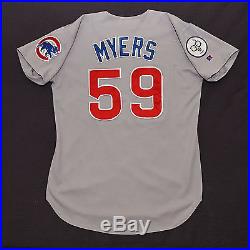 1998 Chicago Cubs Game Used Road Jersey Rodney Myers