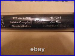 1998 Cleveland Indians AL Division Champion Personal Bat Ken Rowe Collection