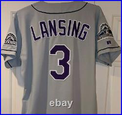 1998 Mike Lansing Colorado Rockies game used jersey All Star patch