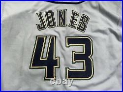 1998 Milwaukee Brewers game used worn jersey Doug Jones MLB