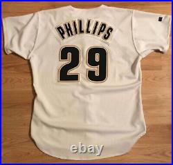 1998 Russell Athletic Houston Astros J. R. Phillips Game Used Baseball Jersey