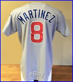 1998 Sandy Martinez (Set 2) Game Worn Chicago Cubs Road Jersey #8 Russell