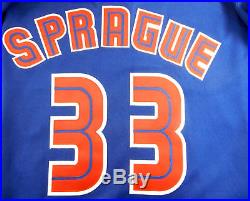 1998 Toronto Blue Jays Ed Sprague #33 Game Issued Blue Jersey BLU1078