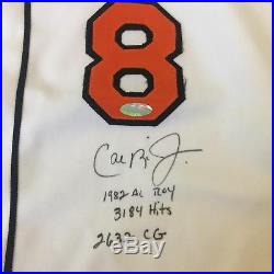 1999 Cal Ripken Jr. Game Used Signed Baltimore Orioles Home Jersey With JSA COA