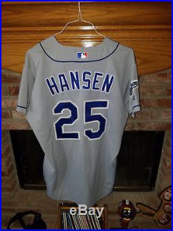 1999 Dave Hansen Los Angeles Dodgers Game Worn Game Used Away MLB Jersey