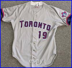 1999 David Segui Toronto Blue Jays game used jersey Team COA