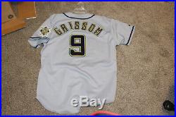 1999 Marquis Grissom Game Worn Milwaukee Brewers SZ 48 Jersey Russell RARE