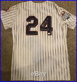 1999 Rickey Henderson New York Mets Game Used Jersey Amazing Use And Tags