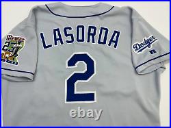 1999 Tommy Lasorada La Dodgers Game Used Heroes Vintage Gibson Patch Jersey