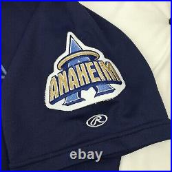 2000 Anaheim Angels Jamie Burke Game Used Jersey 48 Rawlings Authentic Disney