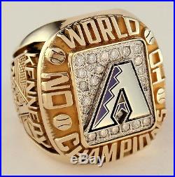 2001 Arizona Diamondbacks World Series Champions 10K Diamond Championship Ring