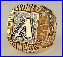 2001 Arizona Diamondbacks World Series Champions 10K Diamond Championship Ring