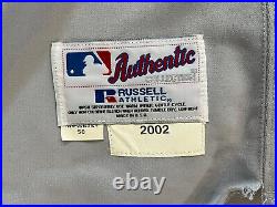 2002 Jorge Posada Game Worn Used New York Yankees Road Jersey LOA SEE DETAILS