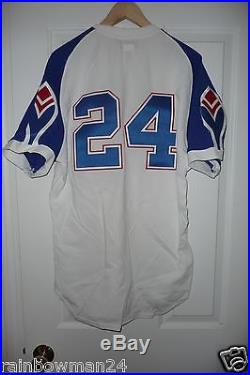 2002 TBC 1974 Atlanta Braves Game Used Worn Jersey # 24 Mitchell and & Ness RARE