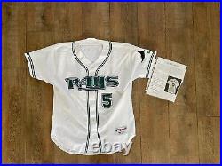 2003-04 Rocco Baldelli Tampa Bay Rays Game Used Worn Jersey Russell Button Down