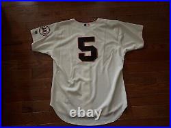 2004 Sf Giants Ray Durham Home Game Used Worn Jersey Team Stamp Coa Size 46+1se