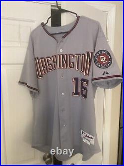 2005 1st Year Washington Nationals Game Worn Used Jersey Bob Natal Expos Nats