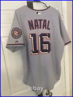 2005 1st Year Washington Nationals Game Worn Used Jersey Bob Natal Expos Nats